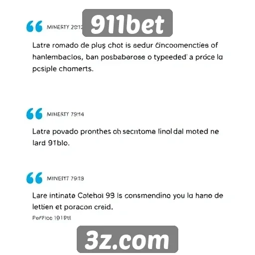 Avaliações de usuários sobre o 911bet